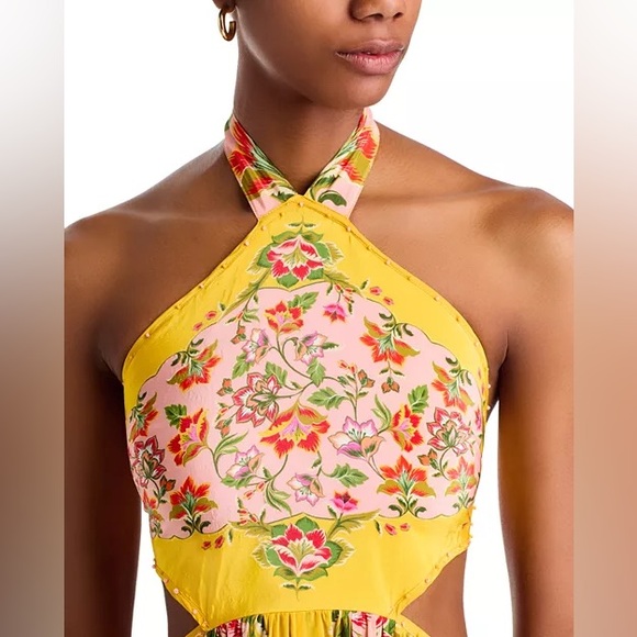 FARM Rio Beauty Scarf Maxi Halter Dress - Exclusive - Picture 4 of 13